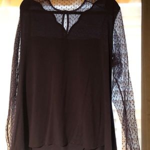 Lace sleeve top